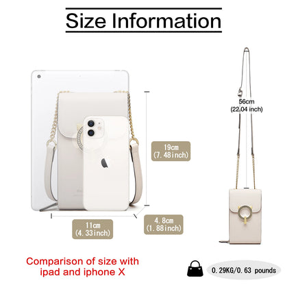 FOXER Split Leather Crossbody Bag