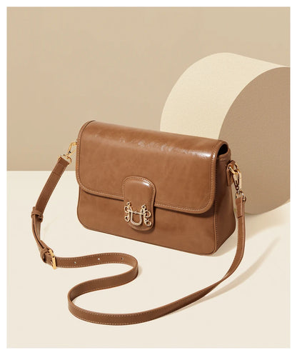 FOXER Split Cowhide Leather Crossbody Bag
