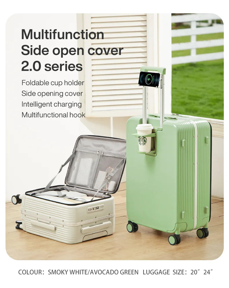 Mixi Aluminum Frame Rolling Luggage