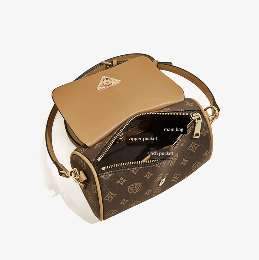 FOXER Women's Crossbody Cylindrical Bag