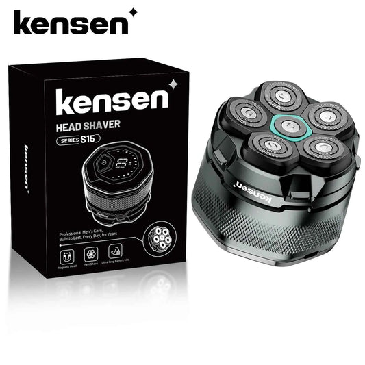 KENSEN Electric Head Shavers for Bald Men 6D Magnetic Razor Beard Trimmer
