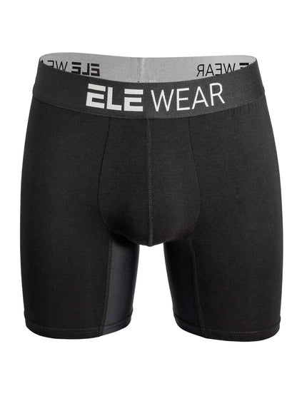 Men's Bamboo Boxer Briefs for Men - Long Sports Underwear, Moisture-Wicking