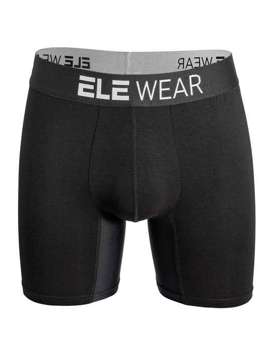 Men's Bamboo Boxer Briefs for Men - Long Sports Underwear, Moisture-Wicking