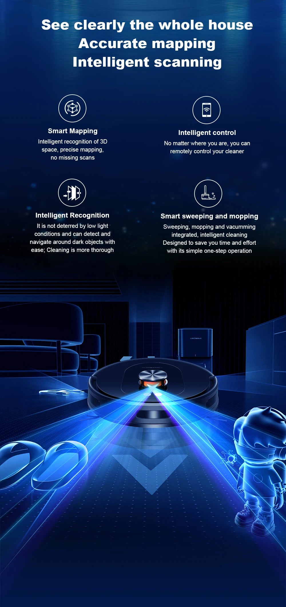 2026 Liectroux T9 Robot Vacuum Cleaner