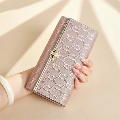 FOXER Split Leather Women's Long Wallet