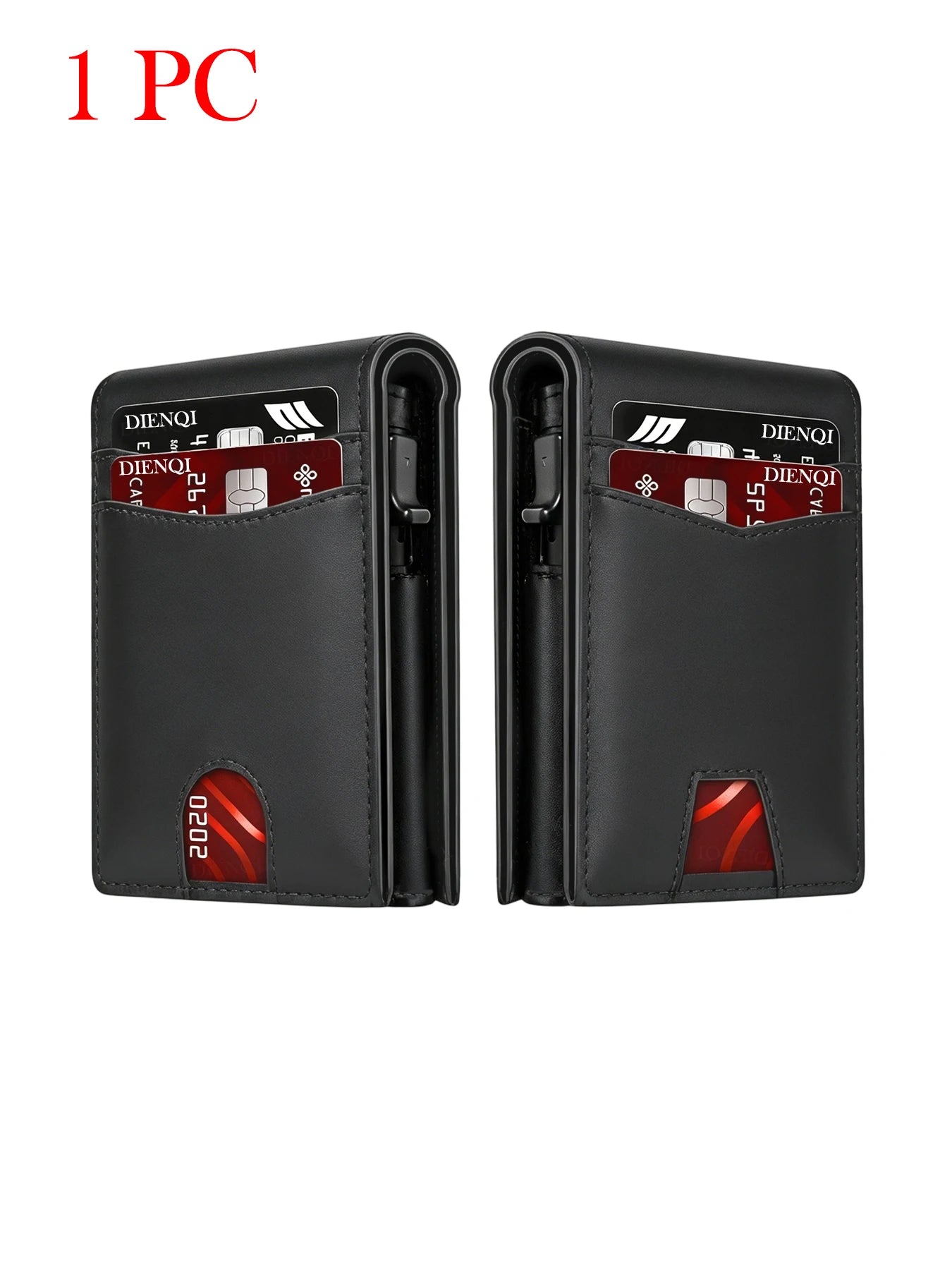 DIENQI Rfid High Quality Business Credit Card Holder Men Wallet Carbon Fiber Travel Pocket Wallet Money Bag Purse Gift for Men