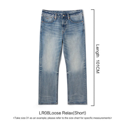 SIMWOOD 2026 Autumn New Loose Relax 13.5oz Heavyweight Washed Vintage Jeans Men Denim Pants Retro  Streetwear