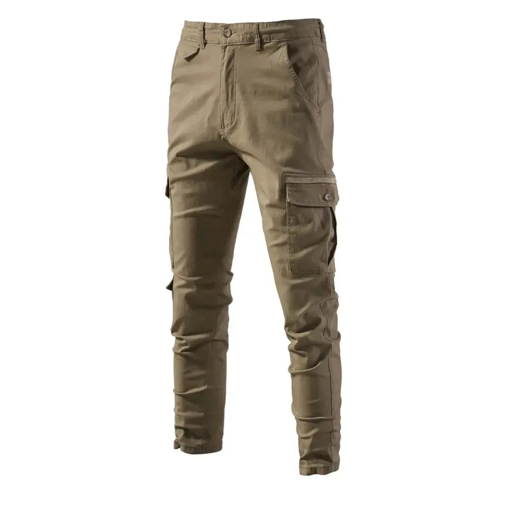 AIOPESON 100% Cotton Men's Cargo Trousers - ShopHub