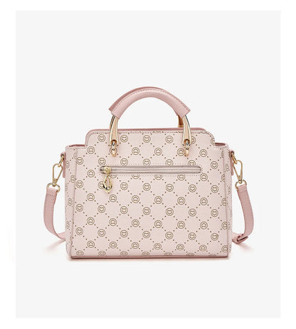 FOXER Vintage Leather Women Handbag Classic Top‑Handle Tote Bag PVC Leather Large Capacity Shoulder Bag Ladies Crossbody Purse