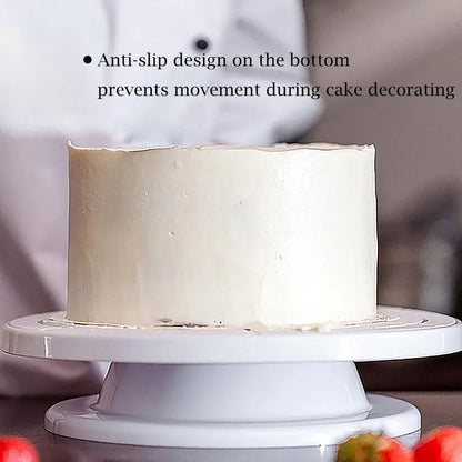 360° Rotating Cake Turntable for Smooth Cake Decorating, Ideal Baking Tool for Cupcakes and Pastries