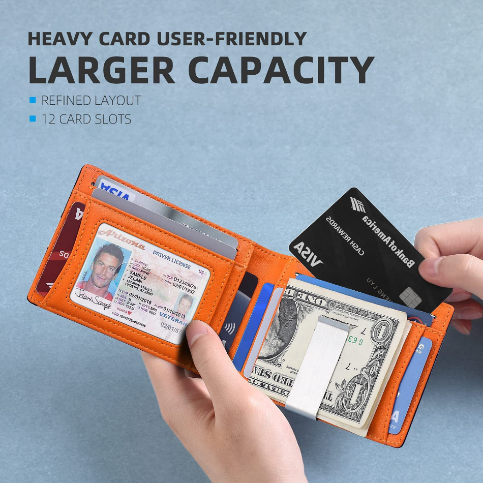 Rfid Microfier Leather Men's Luxury Wallets