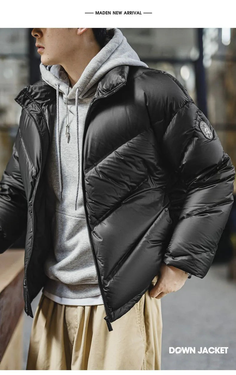 Maden Men's 90% White Duck Down Jacket