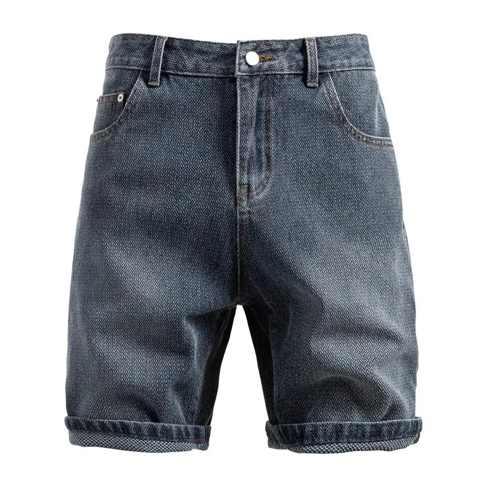 AIOPESON Men's Retro Denim Shorts - ShopHub