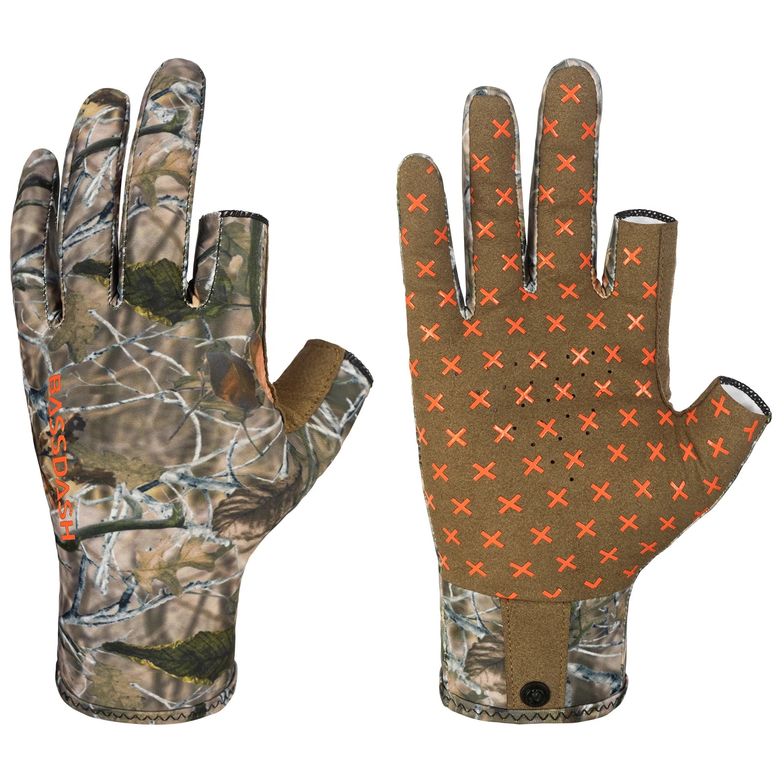 BASSDASH Unisex Fingerless Camo Hunting Gloves ShopHub