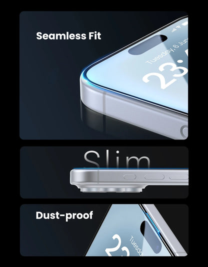 UGREEN Automatic Dust-free Screen Protector for iPhone 17 Pro Max, 16 Pro & More—2 Pack