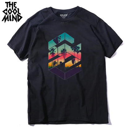 COOLMIND Printed Cotton T-Shirt | Men's Relaxed Style