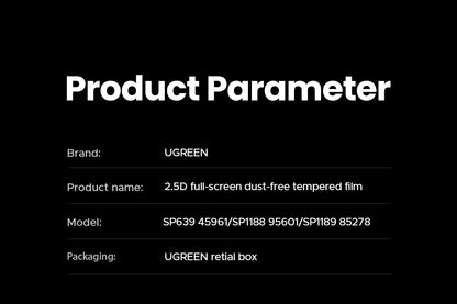 UGREEN 2PCS Dust-free Screen Protector For iPhone 18 17 Pro Max Tempered Glass For iPhone 18 Pro 17Pro Phone Film