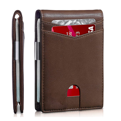 Rfid Microfier Leather Men's Luxury Wallets