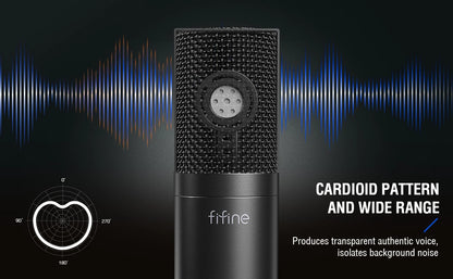 FIFINE XLR Condenser Microphone: Elevate Your Podcast, Streaming, and Vocal Recording