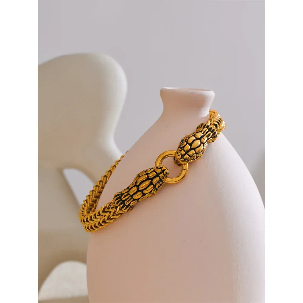 23cm Men's Snake Bracelet - ShopHub