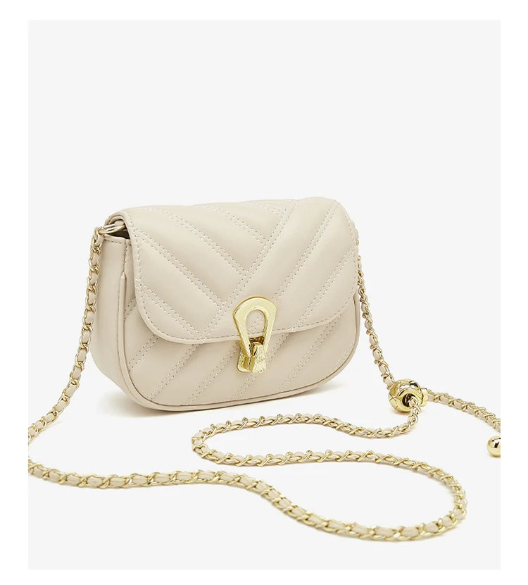 FOXER Women's Quilted Shoulder Bag