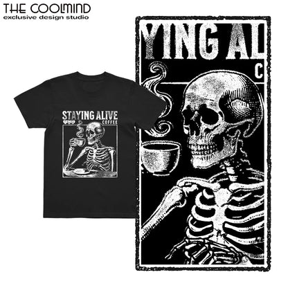 COOLMIND U0020 Skull Graphic Cotton Tee