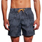 DESMIIT S102A Printed Swim Shorts with Back Zipper Pocket