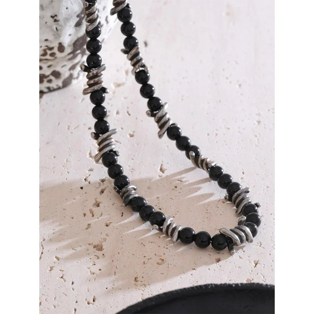 50cm Vintage Stainless Steel Chain Necklace - ShopHub