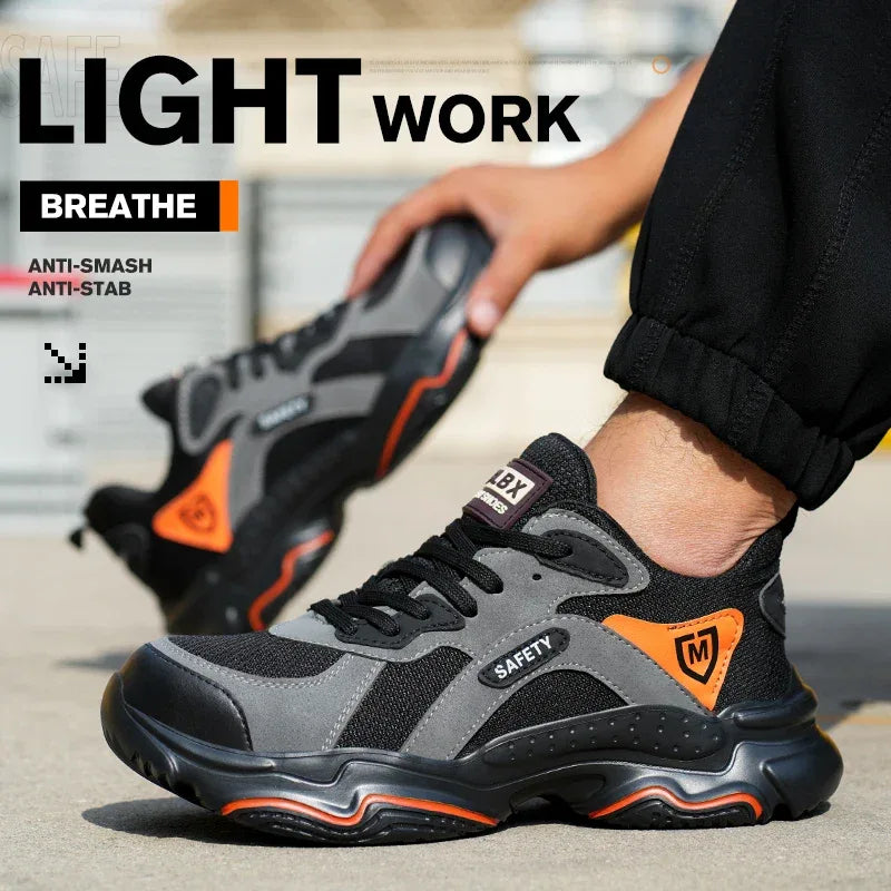 Unisex Safety Shoes Featuring Anti-Smash Steel Toe Protection - ShopHub