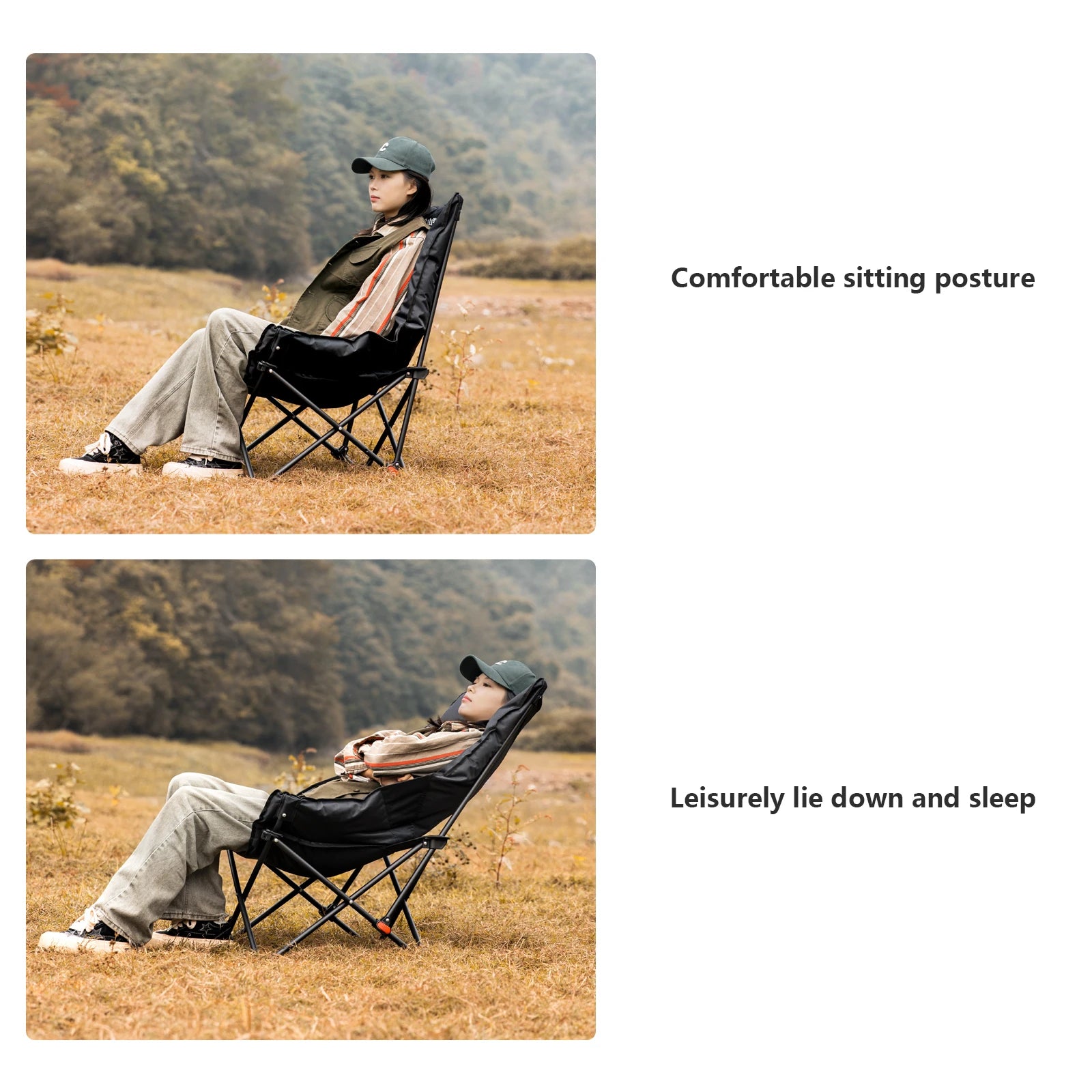 BISINNA Portable Camping Moon Chair