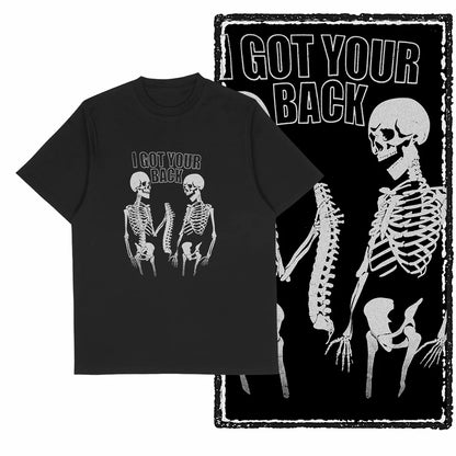 COOLMIND Funny Skull Graphic Cotton T-Shirt | Unisex