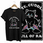 COOLMIND Cat Lover Graphic Cotton T-Shirt | Women's Relaxed Fit
