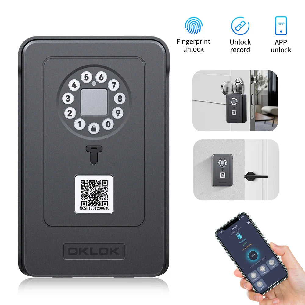 Bluetooth Fingerprint Key Lock Box Habicare