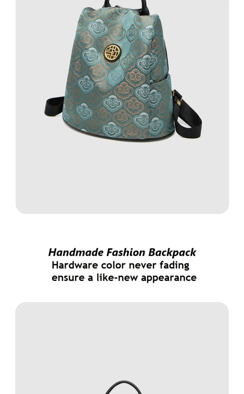 Limited New ZOOLER Handmade Cow Leather Backpack Women Fashion Bag Luxury Large Capacity Backpack Chinese Style #SC2050