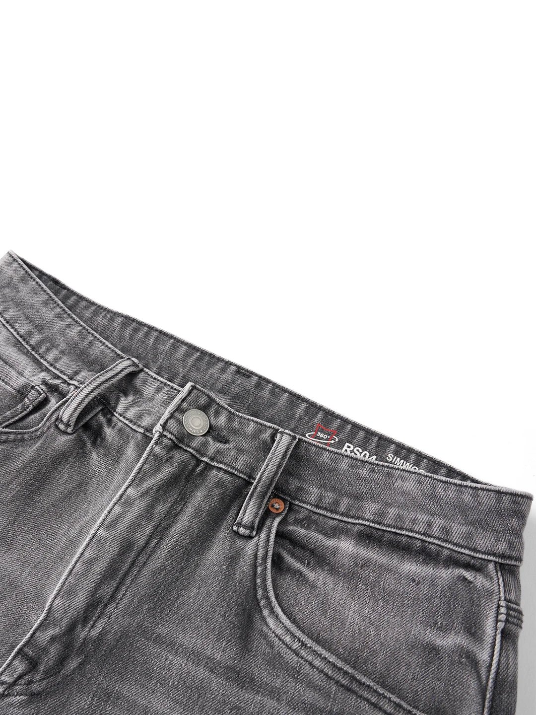 SIMWOOD【CT03/RS04】13.4OZ  Enzyme Washed Jeans Men 4-Way Stretch Denim Pants High Elastic