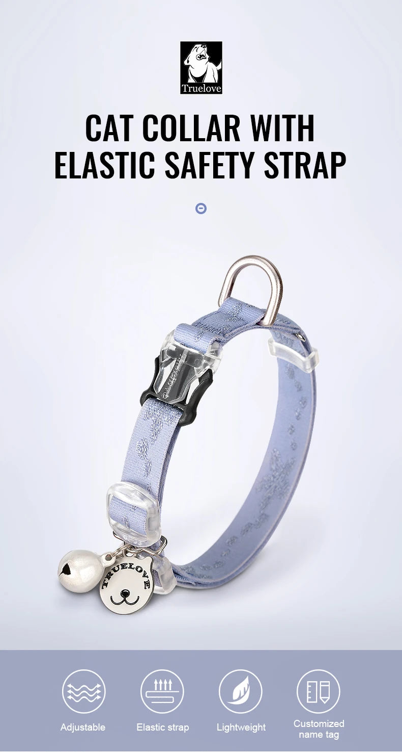 Truelove Cat Collar with Elastic Strap