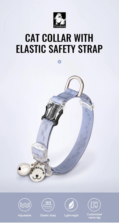 Truelove Cat Collar with Elastic Strap