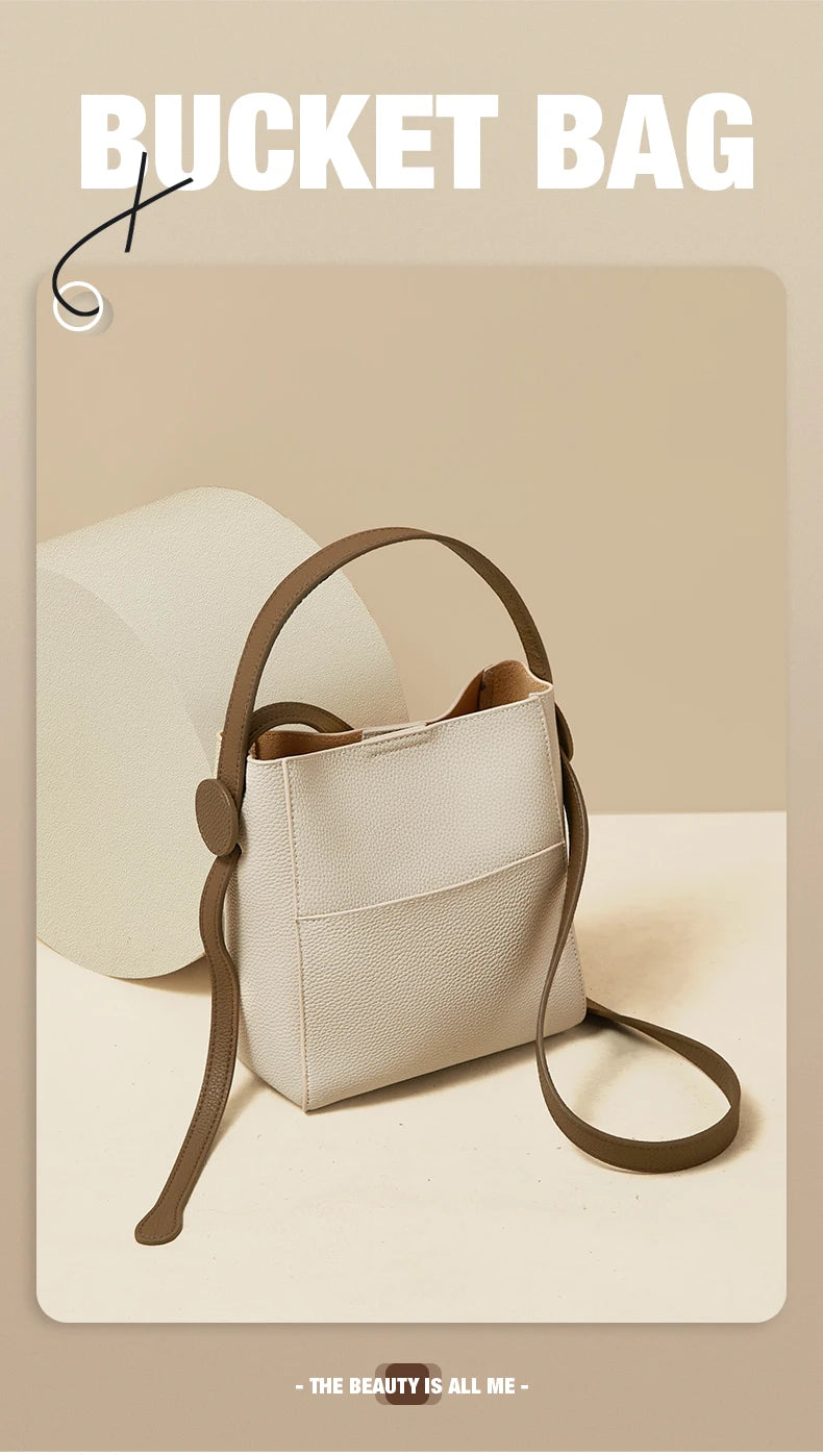 FOXER Split Leather Crossbody Shoulder Bag