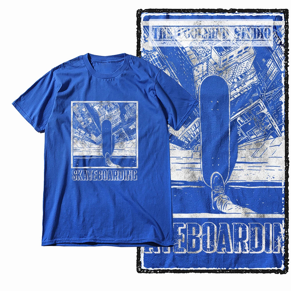 COOLMIND Unisex Skate Graphic Cotton T-Shirt | Streetwear Selection