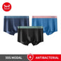 MiiOW Modal Men's Boxer Briefs 3pcs Set - Silky 50S Antibacterial Underwear