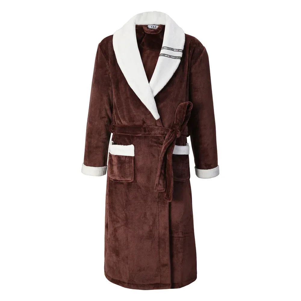 Plus Size Flannel Men’s Robes - ShopHub