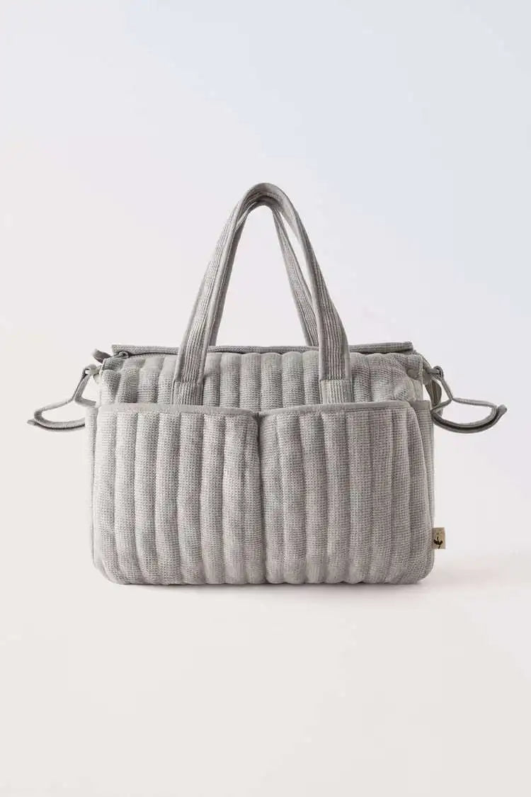 Solid Multi-functional Diaper Bag