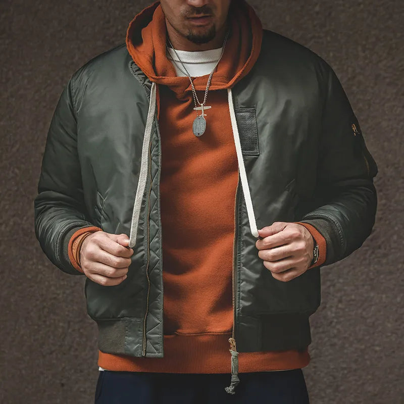MADEN Padded Flight Jacket | Military Green or Navy