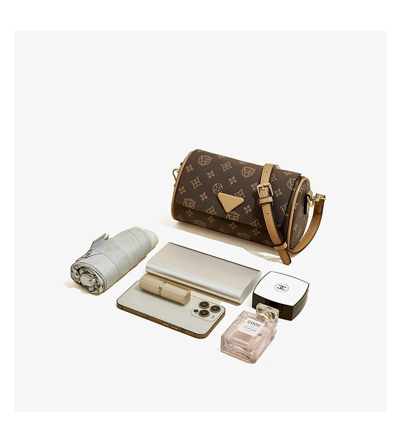 FOXER Women's Crossbody Cylindrical Bag