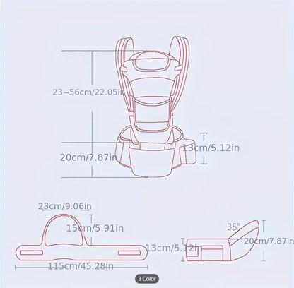 Baby Carrier Waist Stool With Storage Bag Kangaroo Shoulder Swaddle Sling Infant Kid Wrap Ergonomic Backpack Hipseat