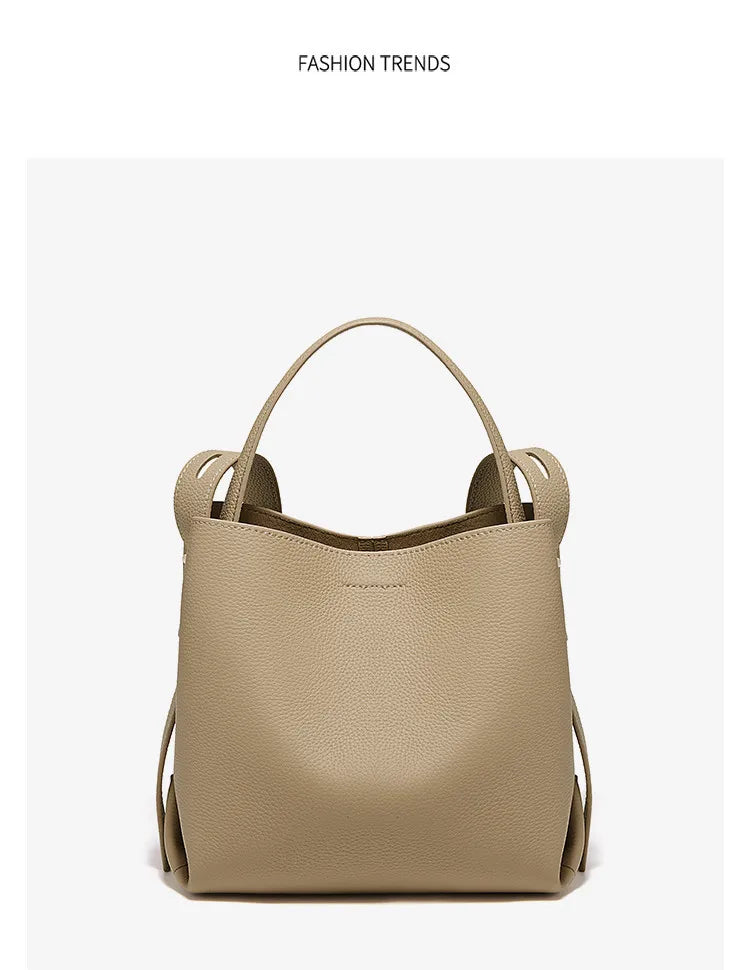 FOXER Genuine Leather Handbag — Premium Women's Shoulder Bag