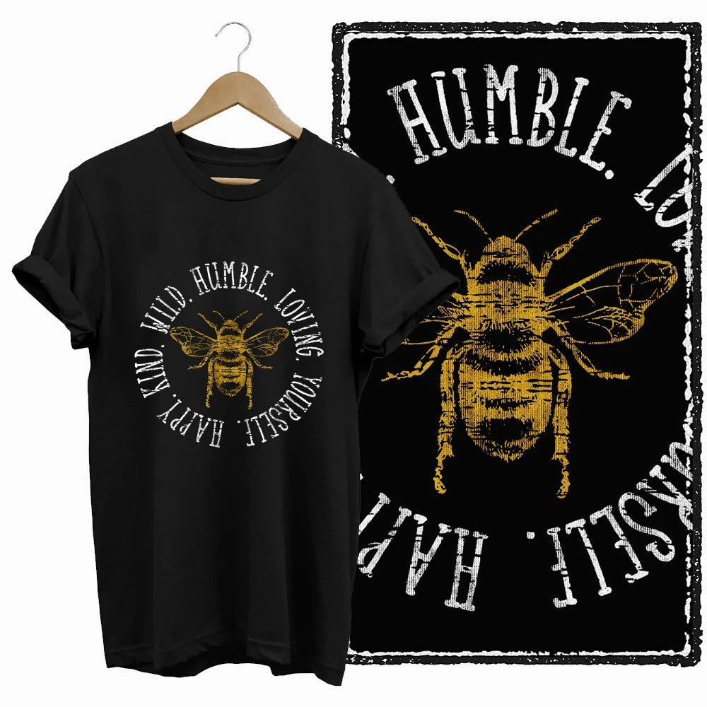 COOLMIND Bee Graphic Cotton T-Shirt | Women's Design Collection