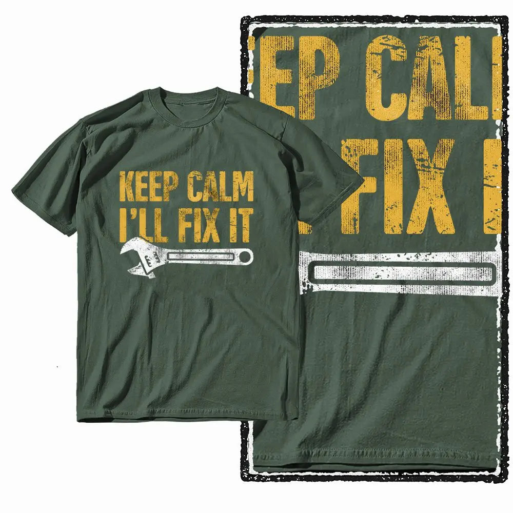 G11 Army Green Streetwear 100% Cotton Car Theme Printed Men's T-shirt | Big Size Cool Vintage O-neck Men's Tee Tshirt