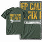 G11 Army Green Streetwear 100% Cotton Car Theme Printed Men's T-shirt | Big Size Cool Vintage O-neck Men's Tee Tshirt