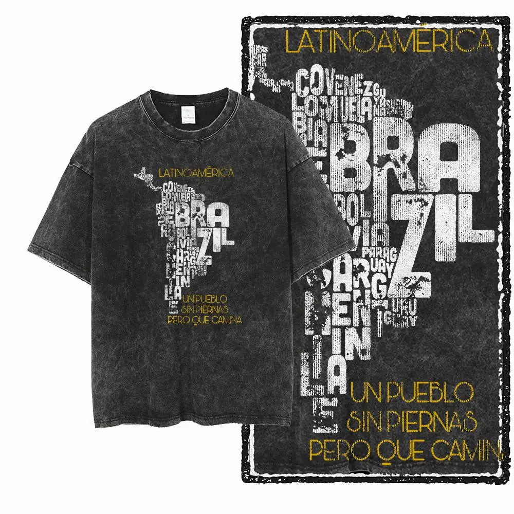 G25 Exclusive Cool Vintage Cotton Men's COOLMIND Graphic T-shirt | Acid Washed Streetwear Big Size O-neck Men's Tee Tshirt